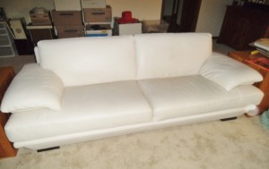 Leather couch